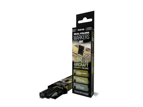 Markery RC Real Colors WWII Allied Aircraft Cockpit Colors RCM109 AK Interactive