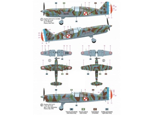 Samolot Caudron CR.714C1 Cyclone 48004 RS Models