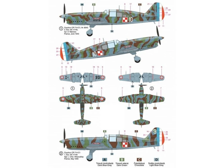 Samolot Caudron CR.714C1 Cyclone 48004 RS Models