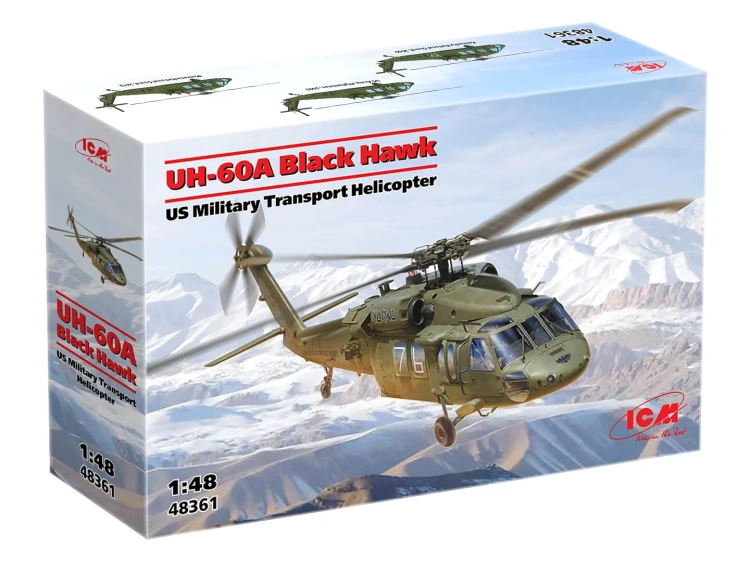 Śmigłowiec UH-60A Black Hawk US Military Transport Helicopter 48361 ICM