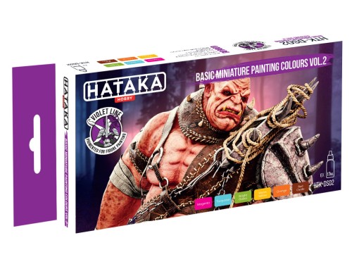 Zestaw farb akrylowych Basic Miniature Painting Colours Vol.2 HTK-DS02 Hataka