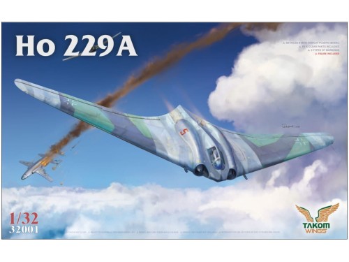 Samolot odrzutowy Horten Ho 229A 32001 Takom