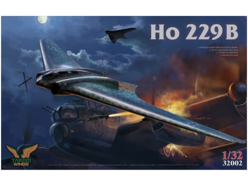 Samolot odrzutowy Horten Ho 229B 32002 Takom