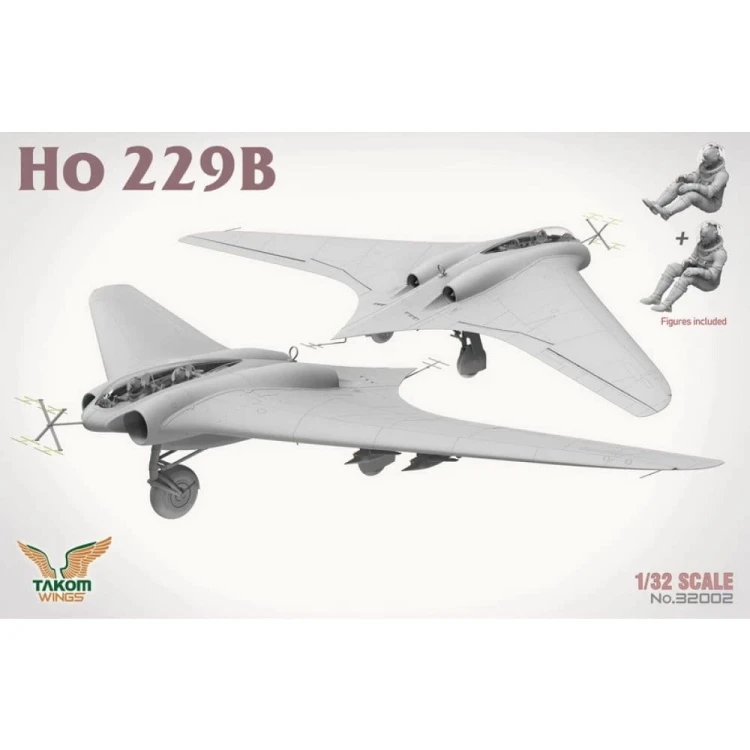 Samolot odrzutowy Horten Ho 229B 32002 Takom