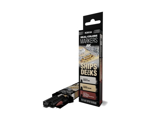 Markery RC Real Colors Ships and Decks RCM104 AK Interactive