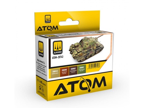 Zestaw farb akrylowych 1944/45 German Standard Colors ATOM-20743 AMMO Mig Jimenez