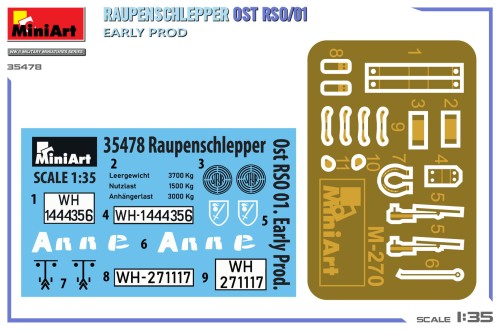 Ciągnik Steyr Raupenschlepper Ost RSO/01 Early Production 35478 MiniArt