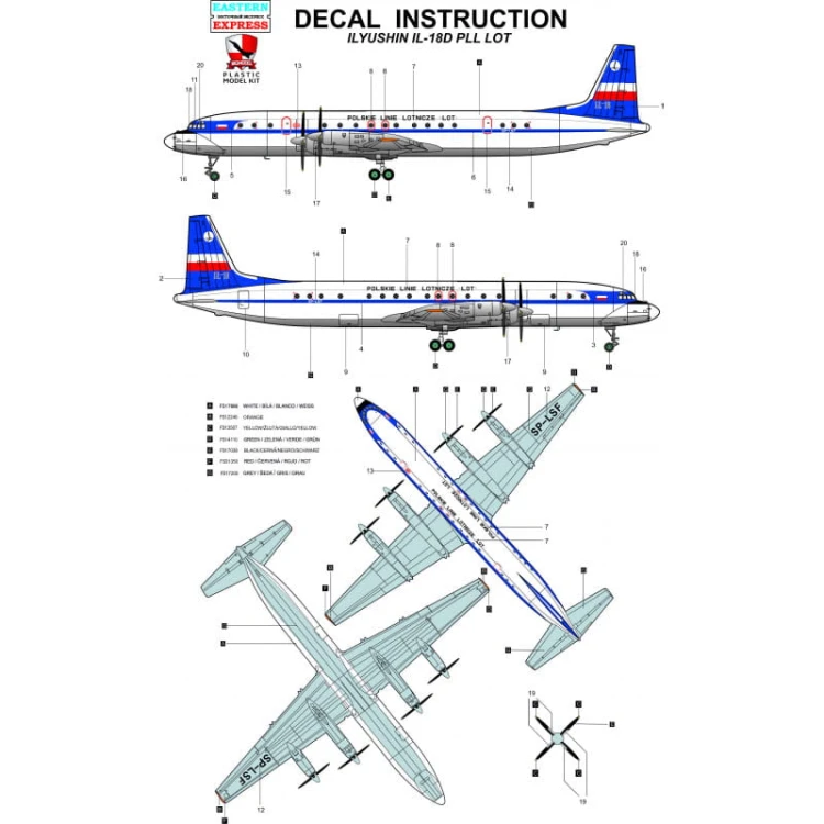 Samolot pasażerski Ilyushin Ił-18D 1440002 Bigmodel