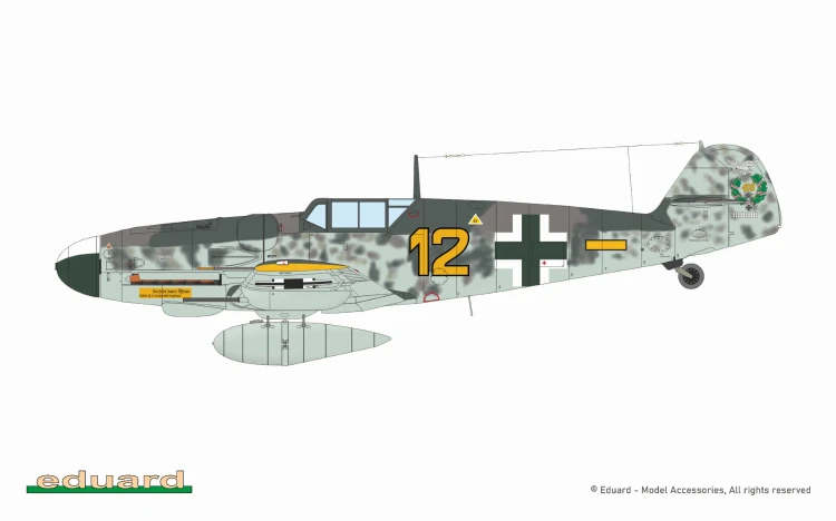 Samolot Messerschmitt Bf109 G-6 7475 Eduard