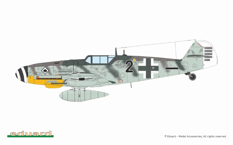 Samolot Messerschmitt Bf109 G-6 7475 Eduard