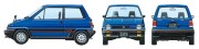 Honda City Turbo & Motocompo 24369 Tamiya