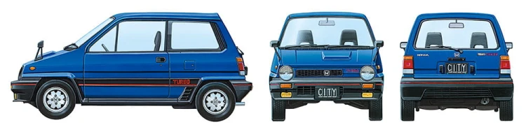 Honda City Turbo & Motocompo 24369 Tamiya