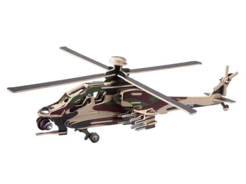 Helikopter Apache składanka drewniana PC072