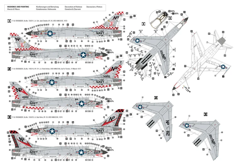 Samolot Chance Vought F-8J Crusader 48040 Hobby 2000