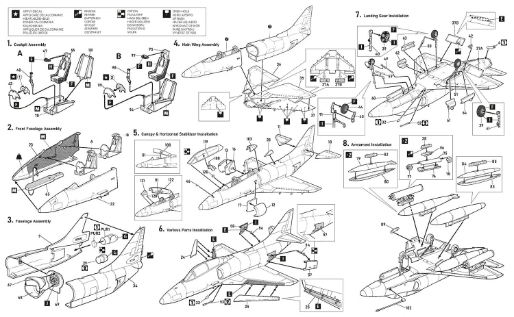 Samolot Douglas TA-4J Skyhawk IAF 72052 Hobby 2000