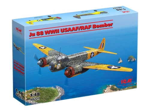 Samolot Junkers Ju 88A-4 WWII USAAF/RAF Bomber 48227 ICM
