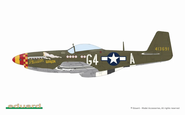 Samolot North American P-51D-5 Mustang 7476 Eduard
