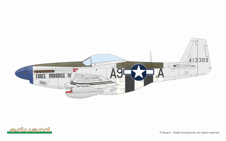 Samolot North American P-51D-5 Mustang 7476 Eduard
