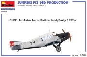Samolot Junkers F13 Mid Prod. German, Polish, Swiss Service 48005 MiniArt
