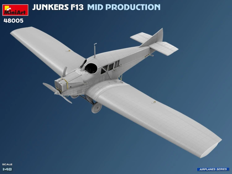 Samolot Junkers F13 Mid Prod. German, Polish, Swiss Service 48005 MiniArt