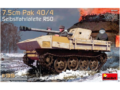 Działo samobieżne 7.5cm Pak 40/4 Selbstfahrlafette RSO 35483 MiniArt