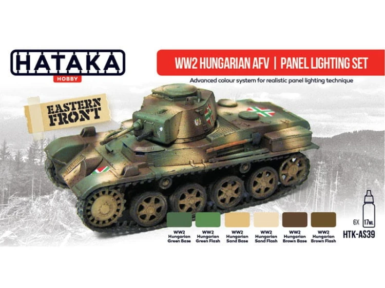 Zestaw farb akrylowych Hungarian AFV HTK-AS39 Hataka