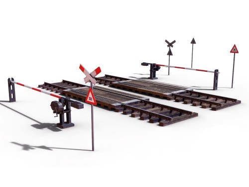 Przejazd kolejowy Railway Crossing 35666 MiniArt