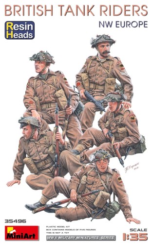 British Tank Riders NW Europe (Resin Heads) 35496 MiniArt