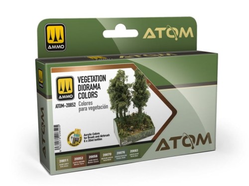Zestaw farb akrylowych Vegetation Diorama Colors ATOM-20852 AMMO Mig Jimenez