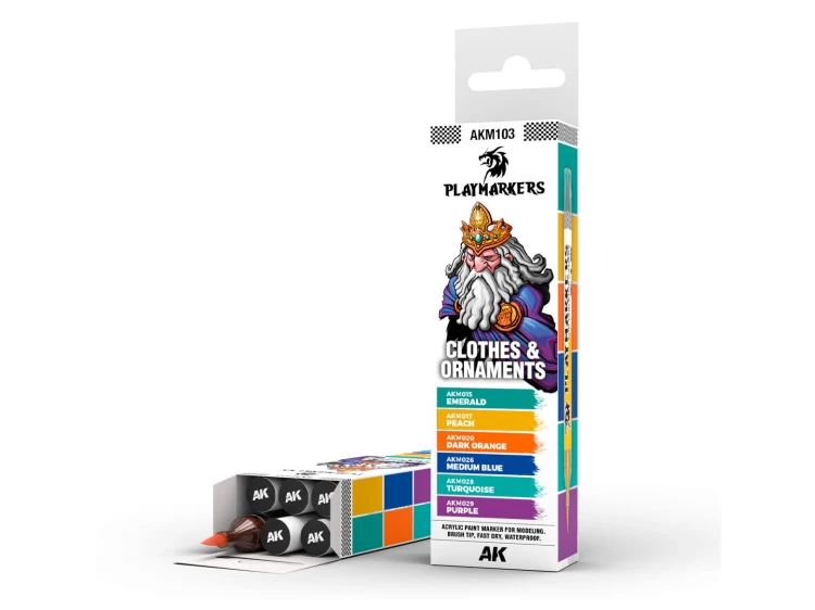 Markery Playmarkers Clothes & Ornaments AKM103 AK Interactive