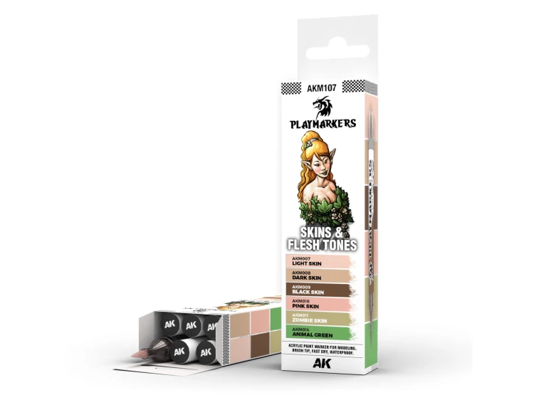 Markery Playmarkers Skins & Flesh Tones AKM107 AK Interactive