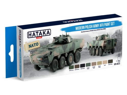 Zestaw farb akrylowych Modern Polish Army AFV HTK-BS72 Hataka