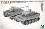 Czołg Tiger I Sd.Kfz.181 PzKpfw VI Ausf.E Early Command Tiger 2195 Takom