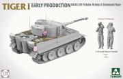 Czołg Tiger I Sd.Kfz.181 PzKpfw VI Ausf.E Early Command Tiger 2195 Takom