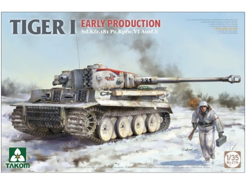 Czołg Tiger I Sd.Kfz.181 PzKpfw VI Ausf.E Early Production 2196 Takom