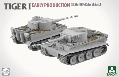 Czołg Tiger I Sd.Kfz.181 PzKpfw VI Ausf.E Early Production 2196 Takom