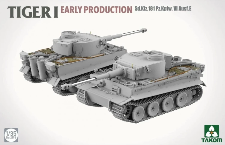 Czołg Tiger I Sd.Kfz.181 PzKpfw VI Ausf.E Early Production 2196 Takom