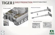 Czołg Tiger I Sd.Kfz.181 PzKpfw VI Ausf.E Early Production 2196 Takom