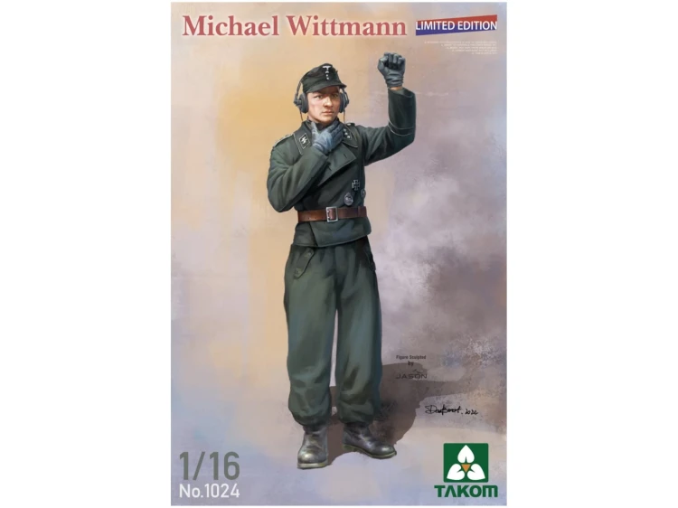 Figurka niemiecki dowódca Michael Wittmann 1024 Takom