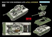 Czołg M4A3 76W VVSS Sherman Late Full Interior Standard Version RM-5135 RFM