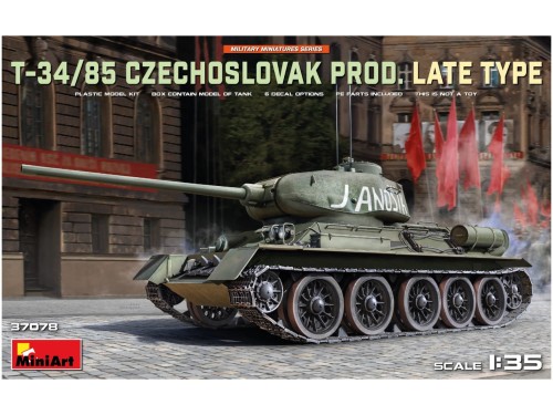 Czołg T-34/85 Czechoslovak Prod. Late Type 37078 MiniArt