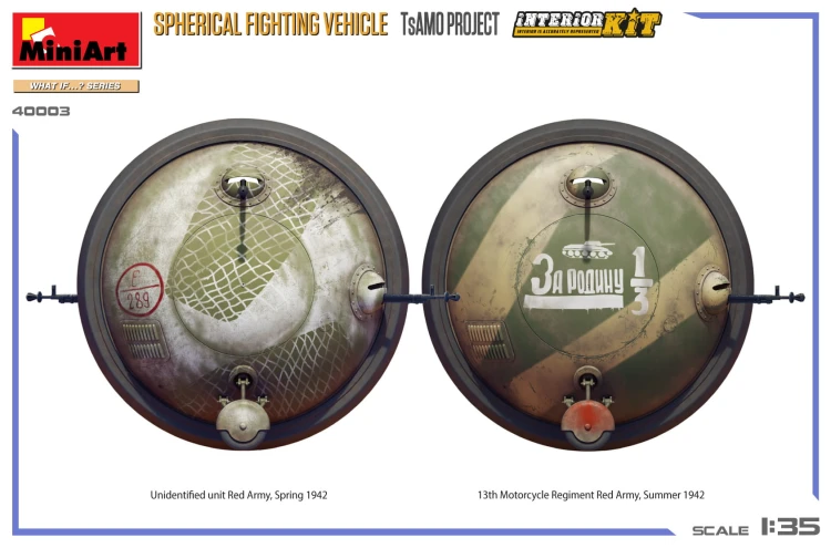 Sferyczny pojazd bojowy Spherical Fighting Vehicle TsAmo Project 40003 MiniArt