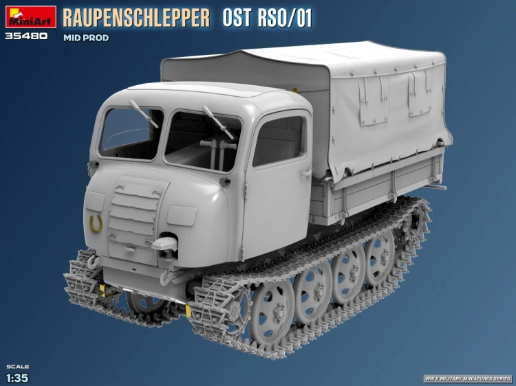 Ciągnik Steyr Raupenschlepper Ost RSO/01 Mid Production 35480 MiniArt