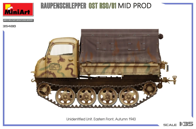 Ciągnik Steyr Raupenschlepper Ost RSO/01 Mid Production 35480 MiniArt