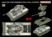 Czołg M4A3 76W VVSS Sherman Late Full Interior Upgrade Version RM-5136 RFM