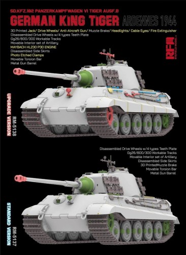 Czołg King Tiger Sd.Kfz.182 PzKpfw VI Ausf.B Standard Version RM-5137 RFM
