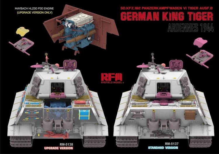 Czołg King Tiger Sd.Kfz.182 PzKpfw VI Ausf.B Standard Version RM-5137 RFM
