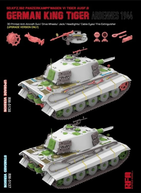 Czołg King Tiger Sd.Kfz.182 PzKpfw VI Ausf.B Upgrade Version RM-5138 RFM