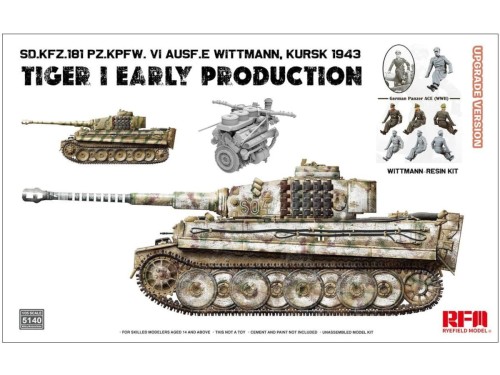 Czołg Tiger I Sd.Kfz.181 PzKpfw VI Ausf.E Early Upgrade Version RM-5140 RFM