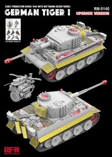 Czołg Tiger I Sd.Kfz.181 PzKpfw VI Ausf.E Early Upgrade Version RM-5140 RFM